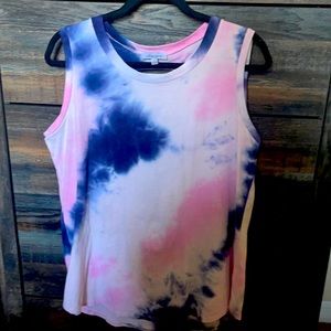 Tie Dye Tank with open slits in back